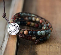 Thumbnail for Jasper And Agate Boho Bracelet