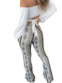 Thumbnail for Frauen Boho Flare Pants