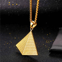 Thumbnail for Egyptian Pyramid Pendant Charm Necklace