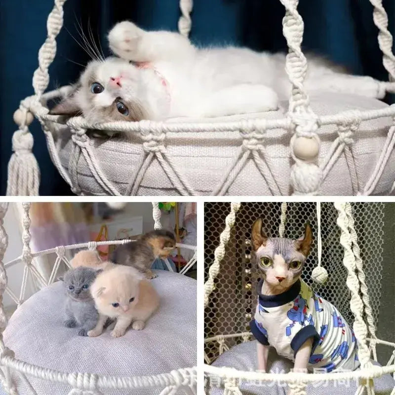 Cotton Rope Cat Hammock