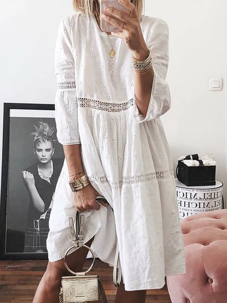 Boho Midi Backless Dress