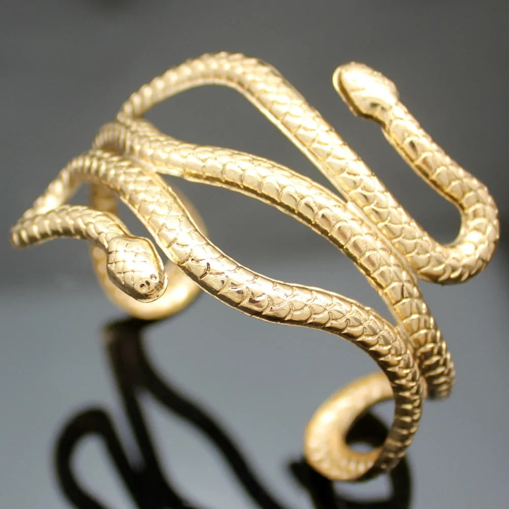 Cleopatra Swirl Snake Arm Cuff Armlet