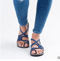 Thumbnail for Boho Handmade Breathable Braided Sandals