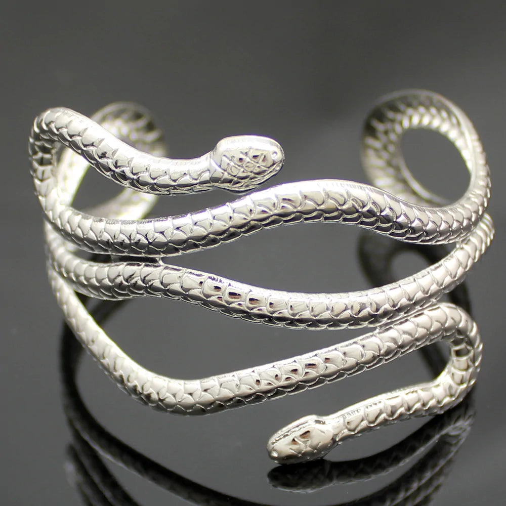 Cleopatra Swirl Snake Arm Cuff Armlet