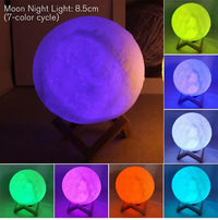 Thumbnail for LED Battery Moon Lamp