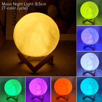 Thumbnail for LED Battery Moon Lamp