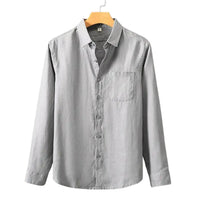 Thumbnail for Men's Long Sleeve Cotton Shirt