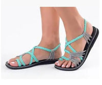 Thumbnail for Boho Handmade Breathable Braided Sandals