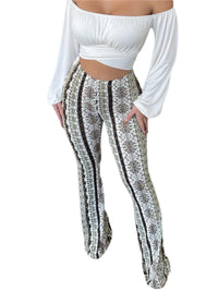 Thumbnail for Frauen Boho Flare Pants