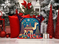 Thumbnail for Camel Christmas Throw Pillow