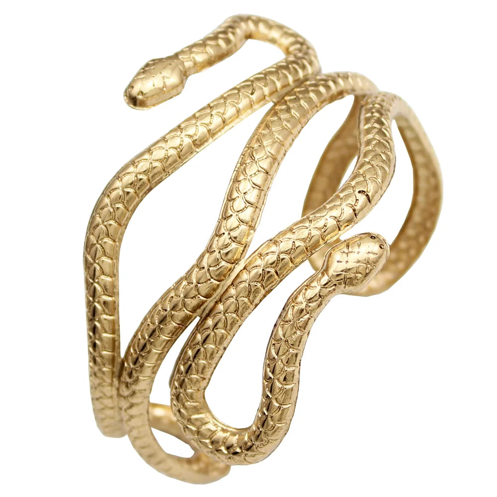 Cleopatra Swirl Snake Arm Cuff Armlet