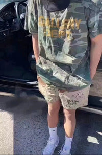 Thumbnail for Men's Desert Camo Cotton Shorts