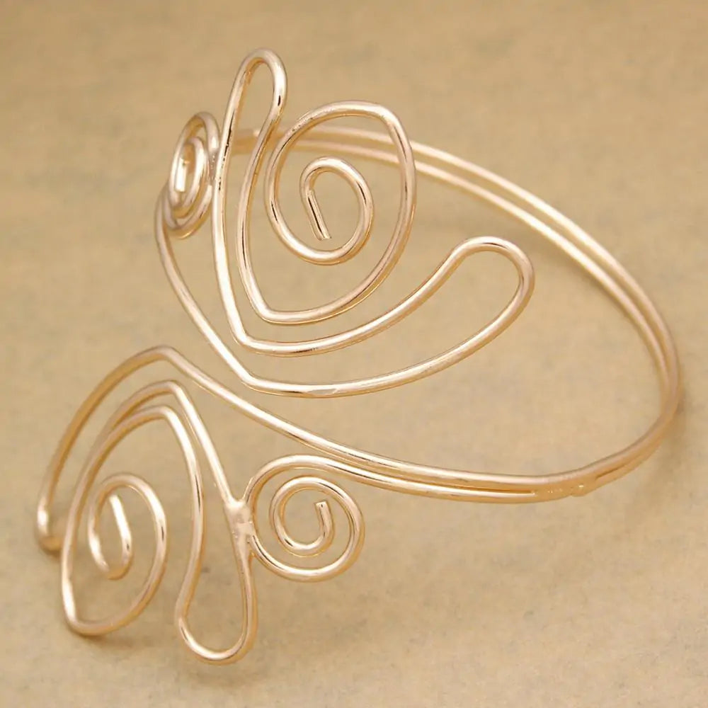 Cleopatra Swirl Snake Arm Cuff Armlet